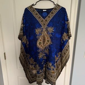 Blue tunic coverup